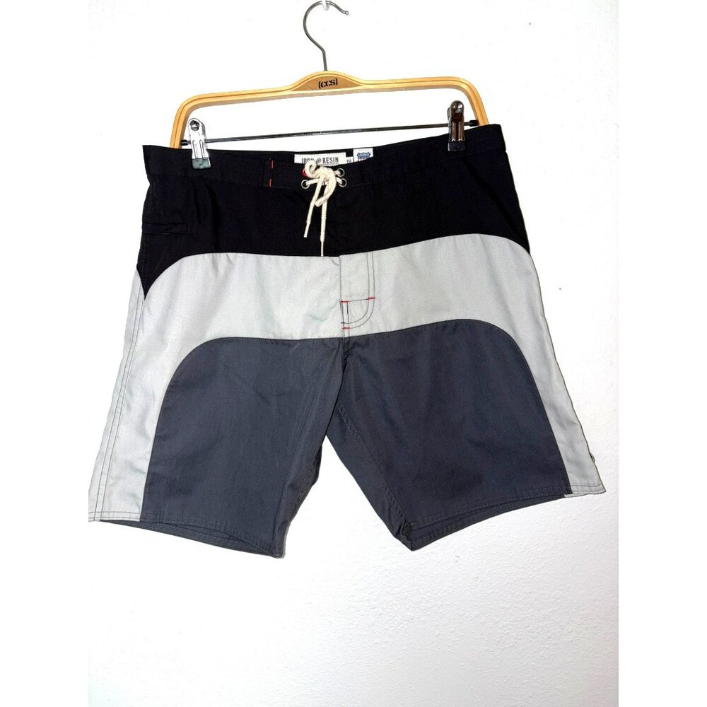 Iron & Resin Black, Light Gray & Dark Gray Men's Shorts